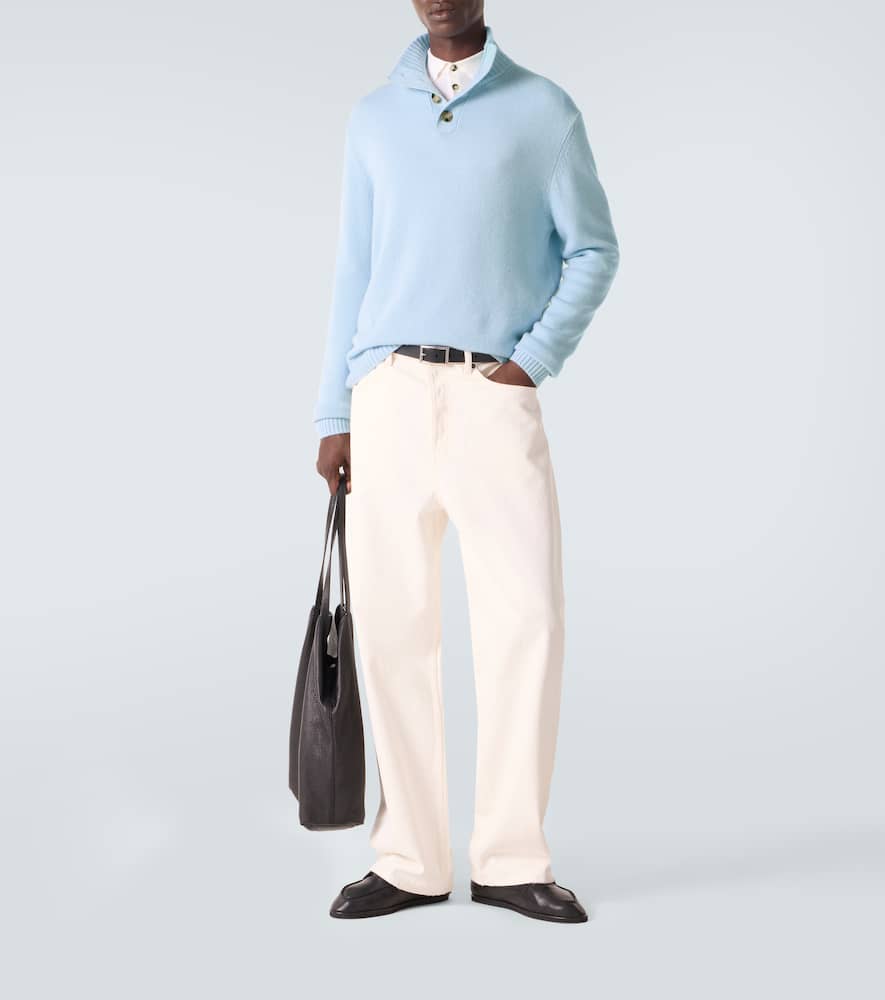 Wool and cashmere turtleneck sweater