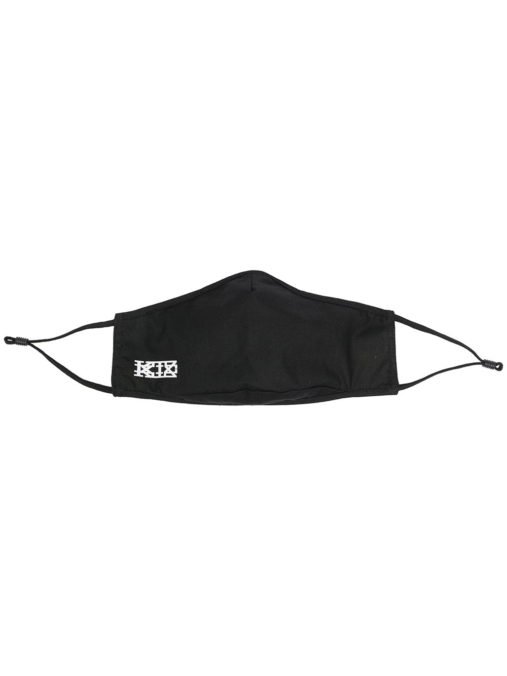 Logo-print face mask - Black