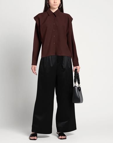 Odì Odì Woman Shirt Chocolate brown Size XS Polyester