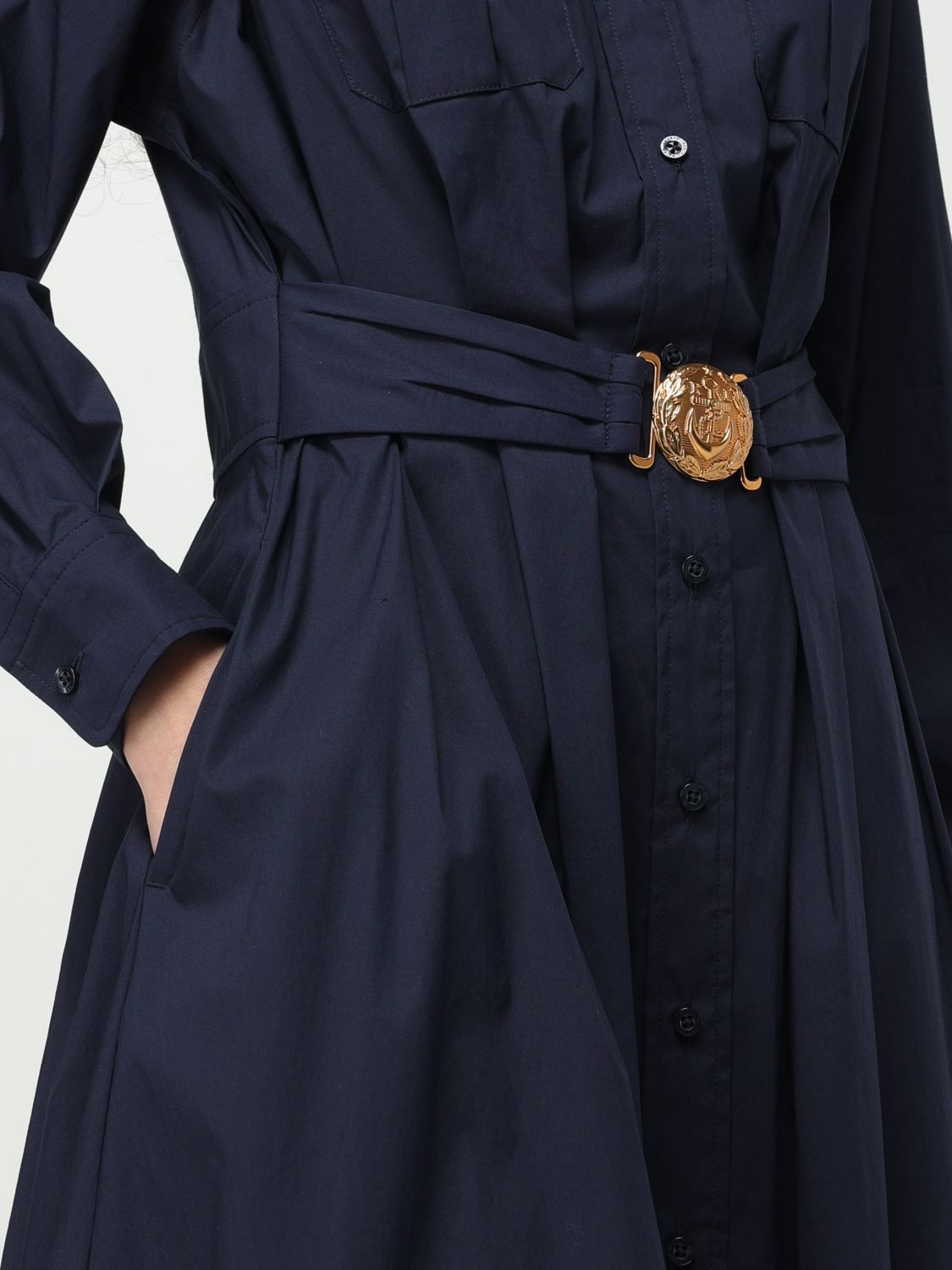 Shirt midi dress - Blue