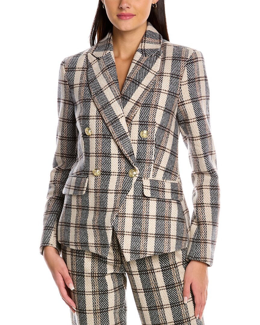 Classic Double-Breasted Wool-Blend Blazer