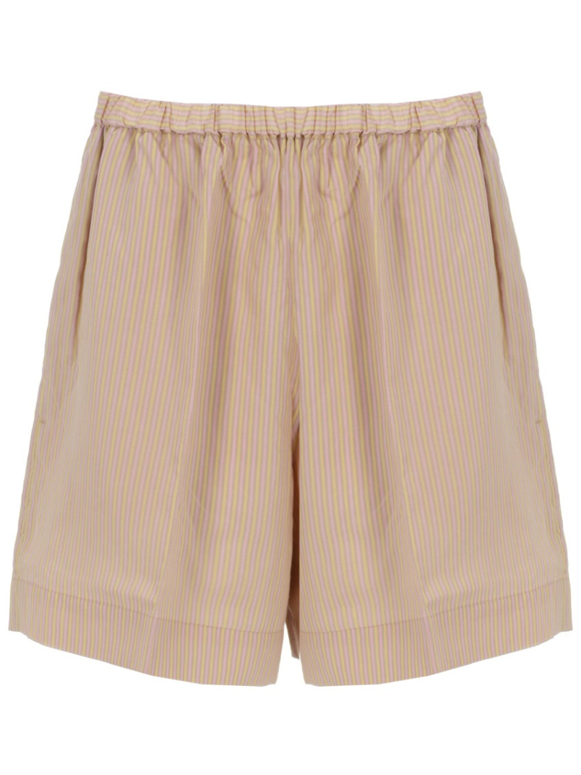 Patou - tailored pants striped pattern back pocket
