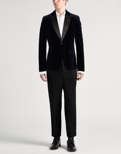 Man Blazer Midnight blue Size 40 Cotton