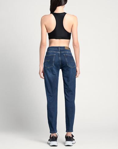 Woman Jeans Blue Size 31 Cotton, Elastane