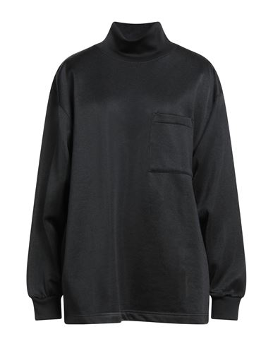 Woman Sweatshirt Black Size S Polyester, Cotton