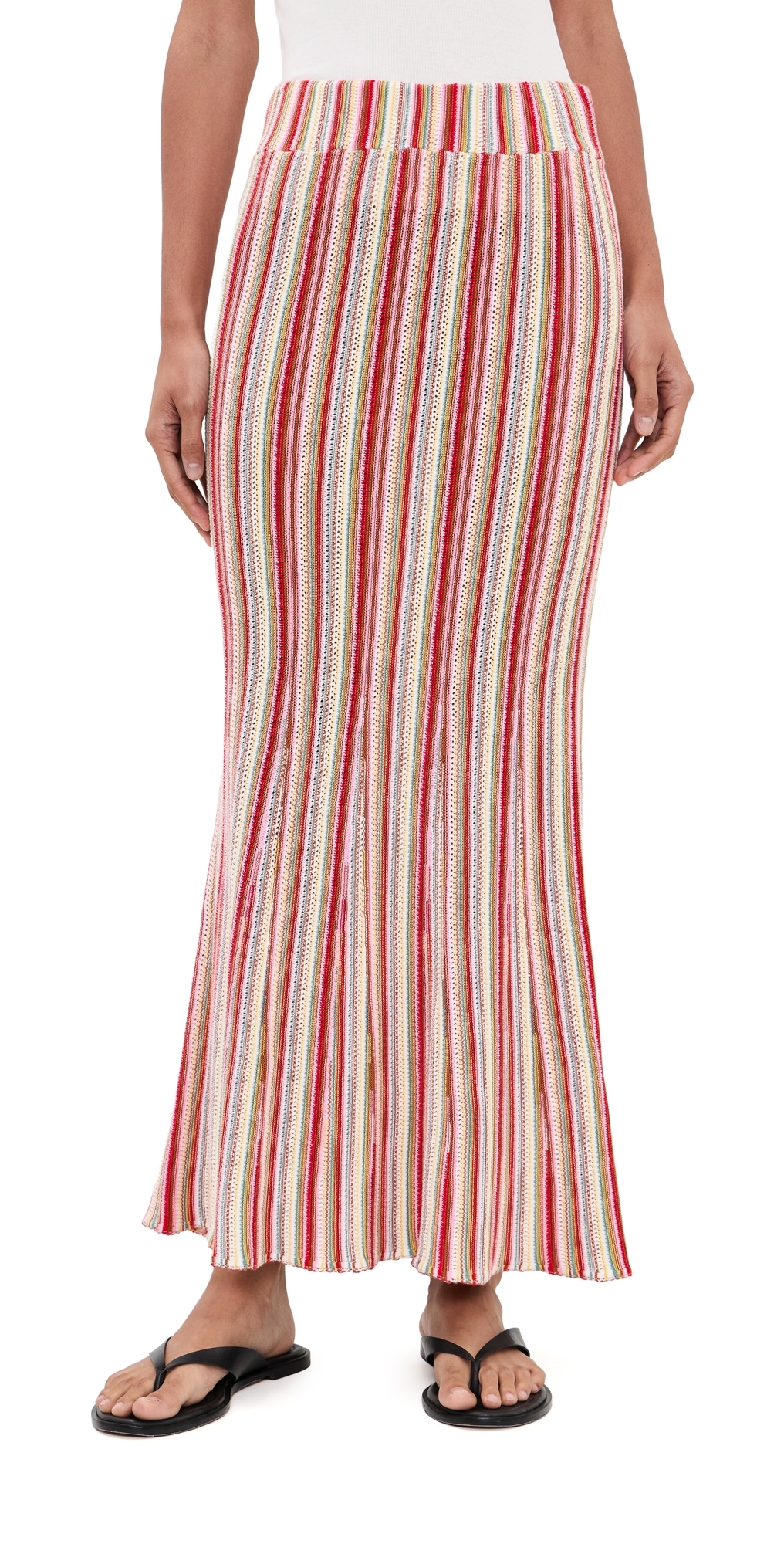 Nari Knit Skirt Havana Stripe