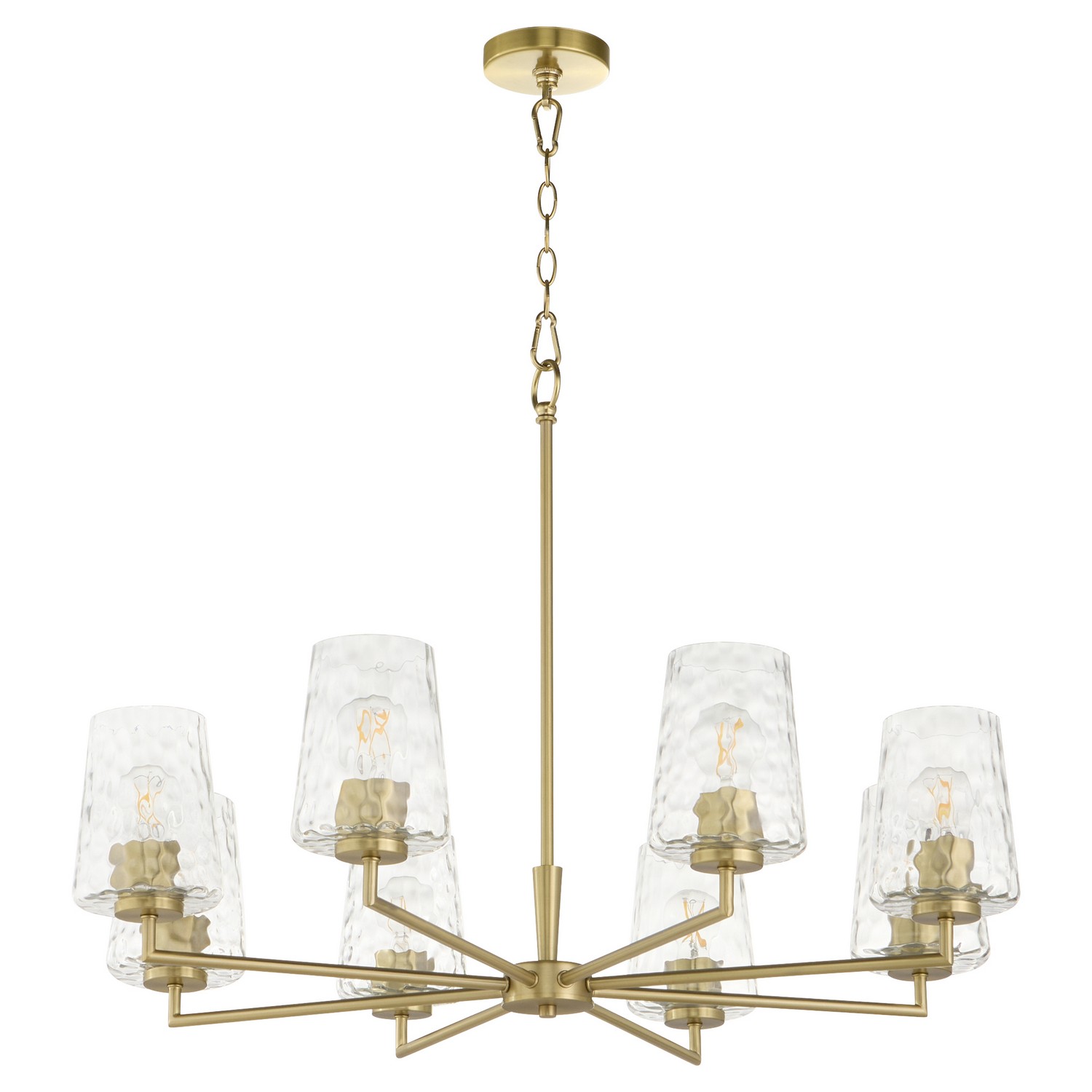 Aged Brass Chandelier from the Goodwin Collection