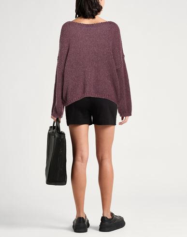 Woman Sweater Plum Size M Baby alpaca wool, Polyamide, Wool