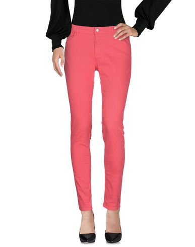 Woman Pants Coral Size 31 Cotton, Elastane