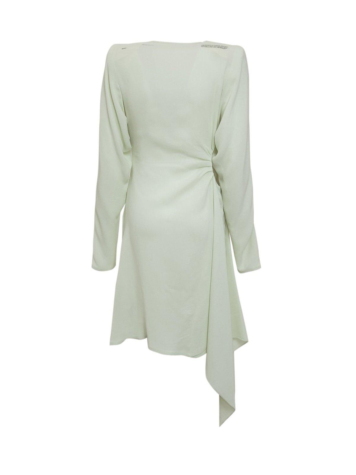 Cut-out long-sleeve dress