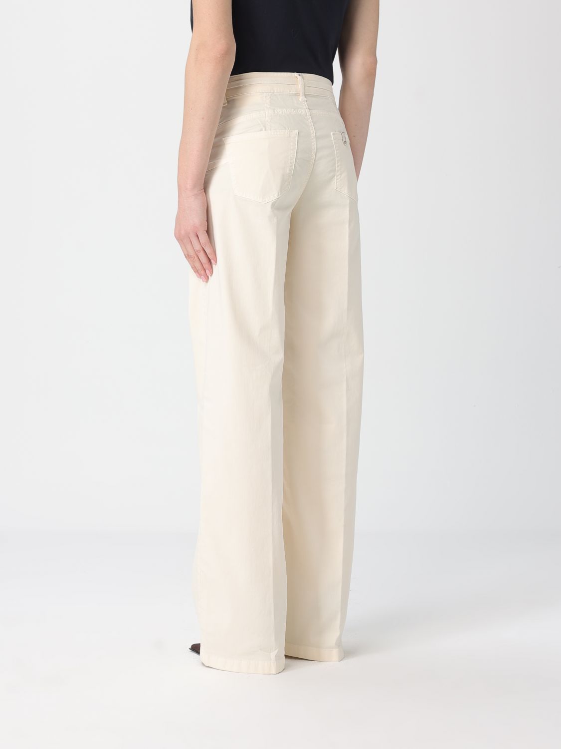 Jeans Woman color Yellow Cream