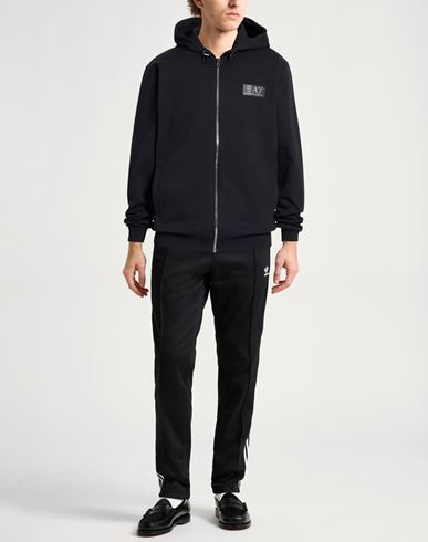 Man Sweatshirt Black Size XL Polyester, Cotton
