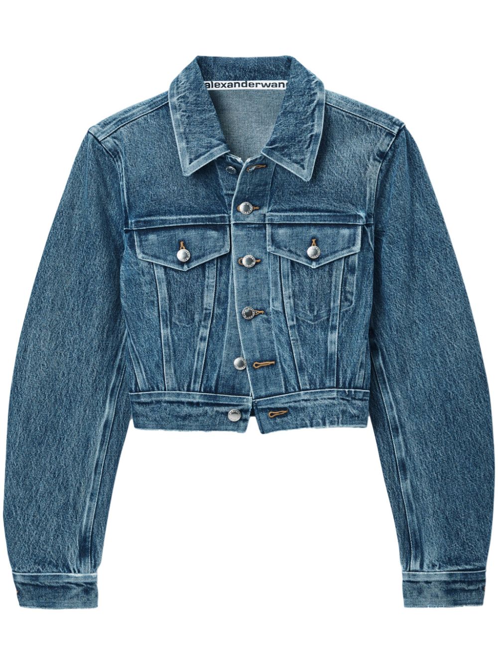 Bonded-seams denim jacket - Blue