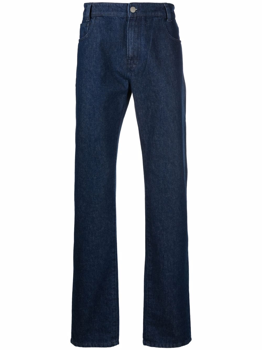 Logo-patch bootcut jeans - Blue