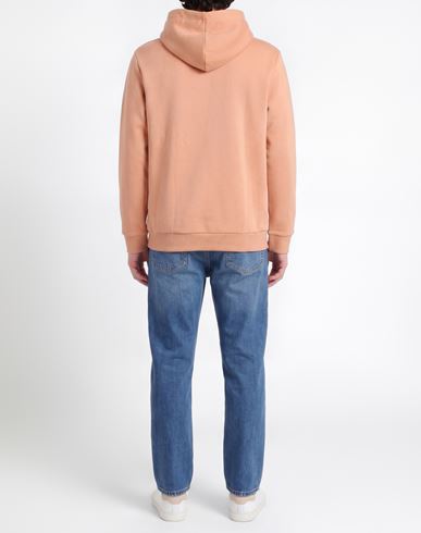 Man Sweatshirt Apricot Size L Cotton, Polyester