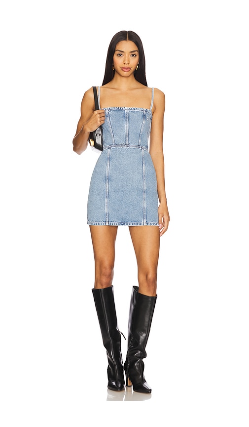 Icon Denim Judy Mini Dress in Blue. -  XL also in L, M