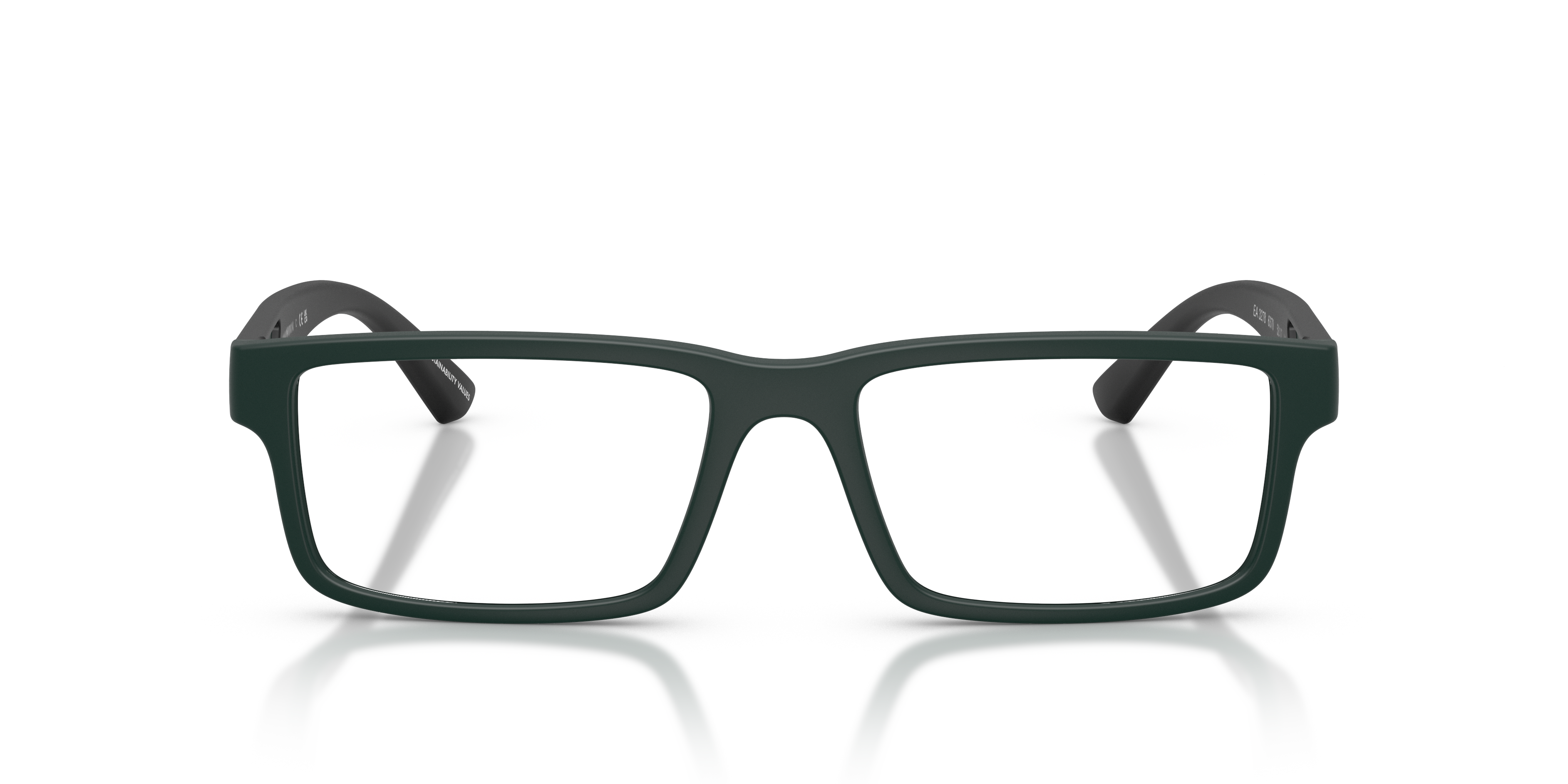 Emporio Armani Man Emporio Armani EA3278 6370 Optical frames Injected Blue Transparent Squared Norma