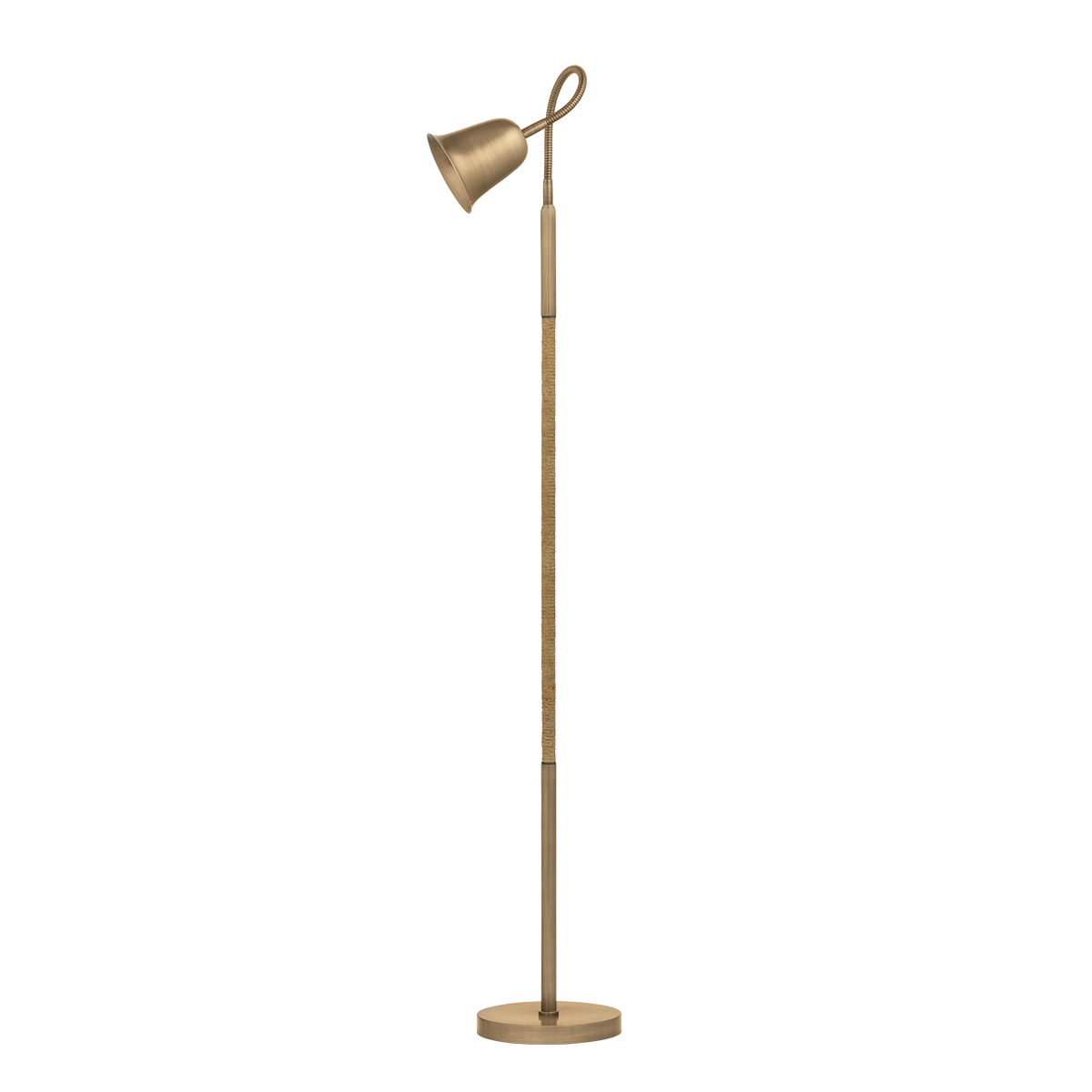 Patina Brass Floor Lamp from the Wharf Collection