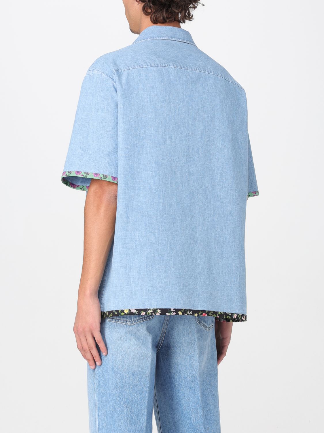 Shirt VALENTINO Men color Denim