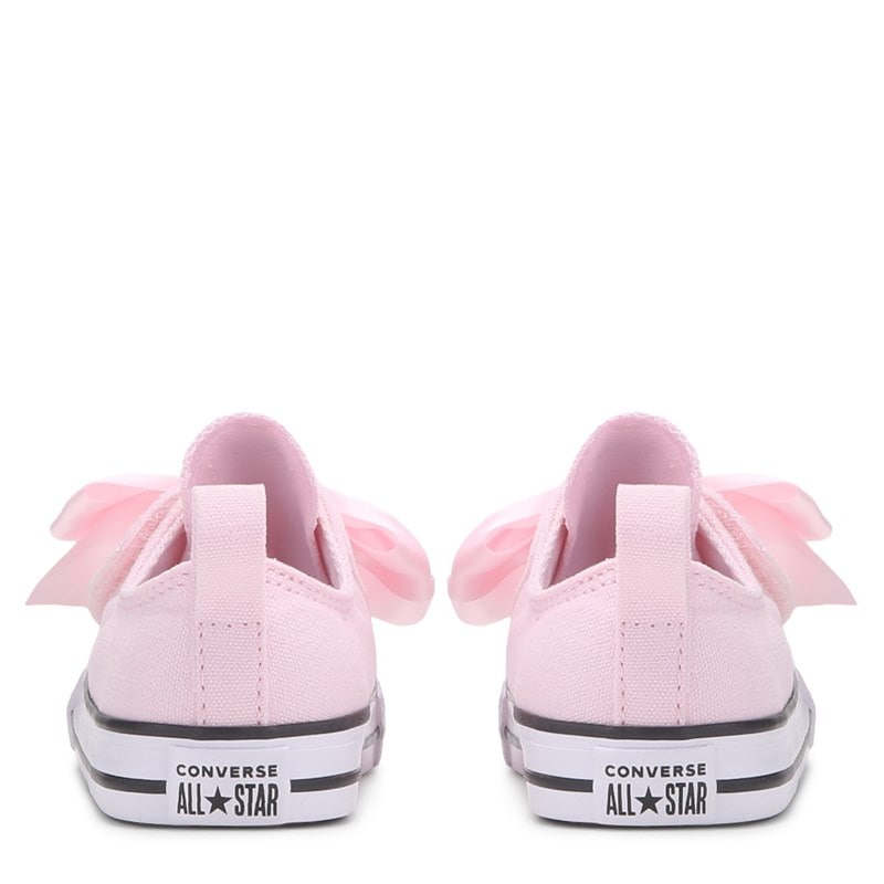 Kids' Chuck Taylor All Star 1v Low Top Sneaker Toddler Shoes (Pink Frosting Bow)
