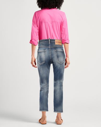 Dsquared2 Woman Jeans Blue Size 6 Cotton, Elastane