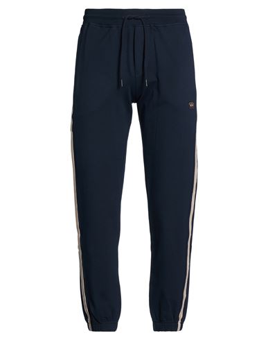 Man Pants Midnight blue Size L Cotton, Elastane