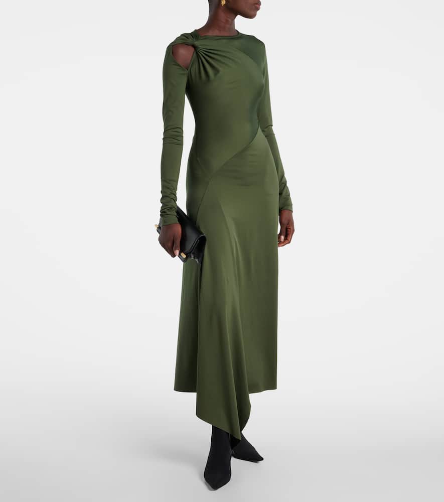 Asymmetric midi dress