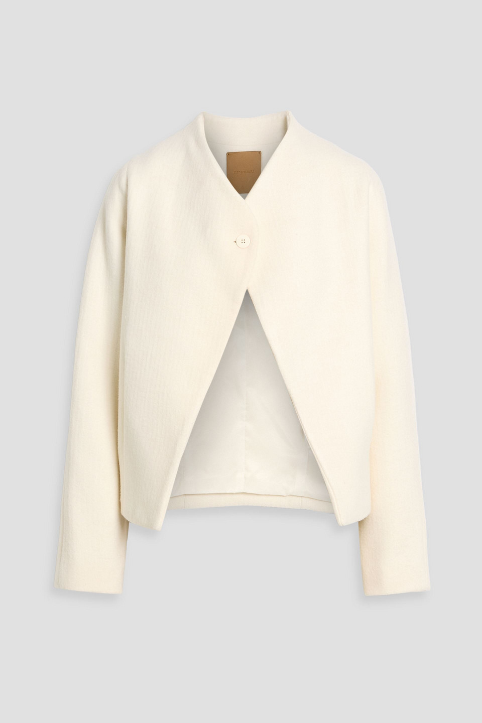Wool-blend felt jacket - White - FR 36