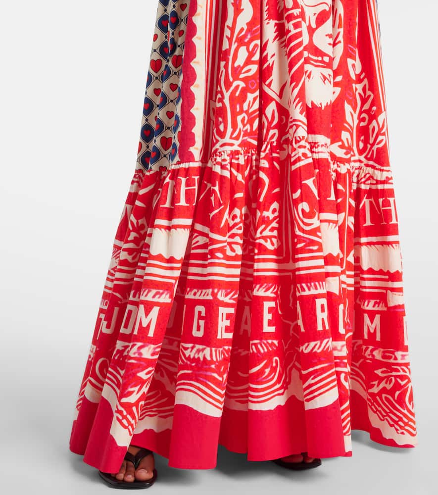 Rinse & Roar halter cotton maxi dress