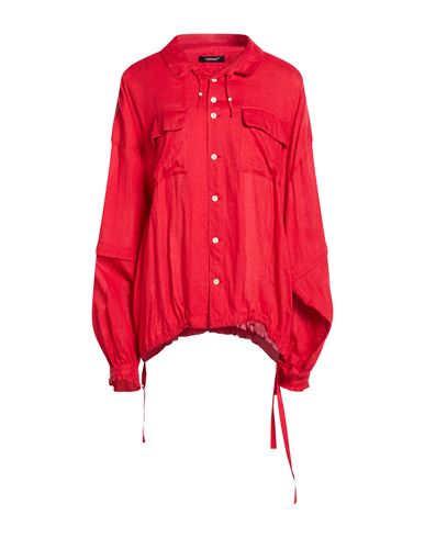 Woman Shirt Red Size 3 Linen