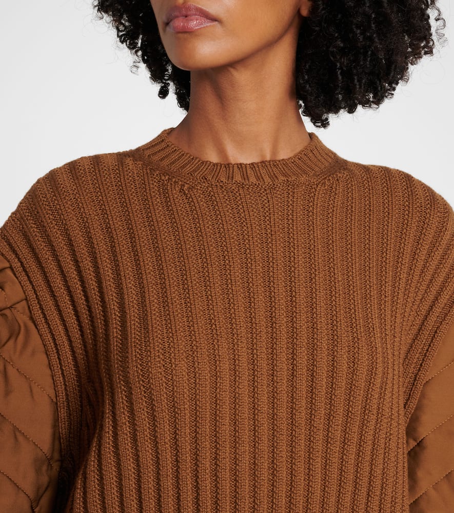 Ottuso ribbed-knit virgin wool minidress
