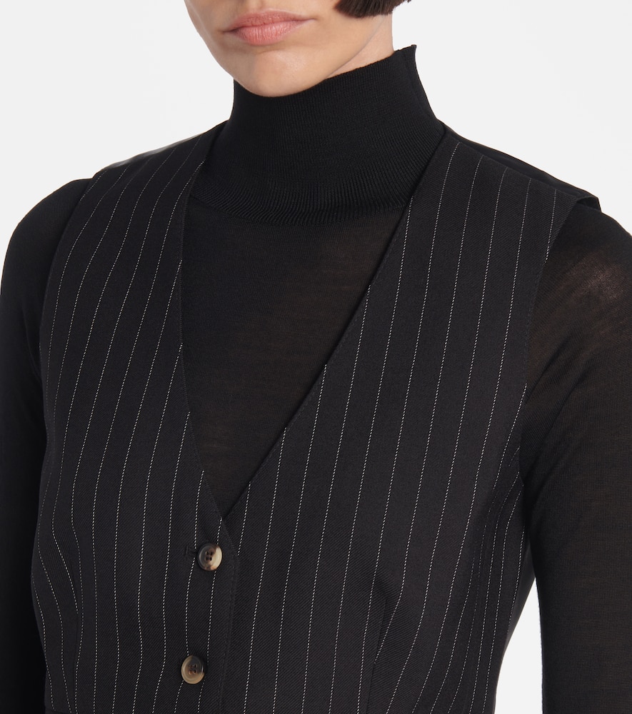 Wardrobe. NYC Pinstripe wool vest