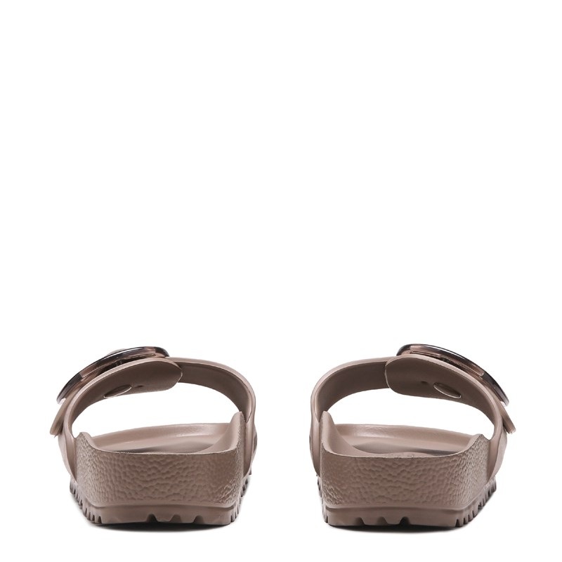 Women's Madrid Essentials Big Buckle Footbed Sandals (Gray Taupe)