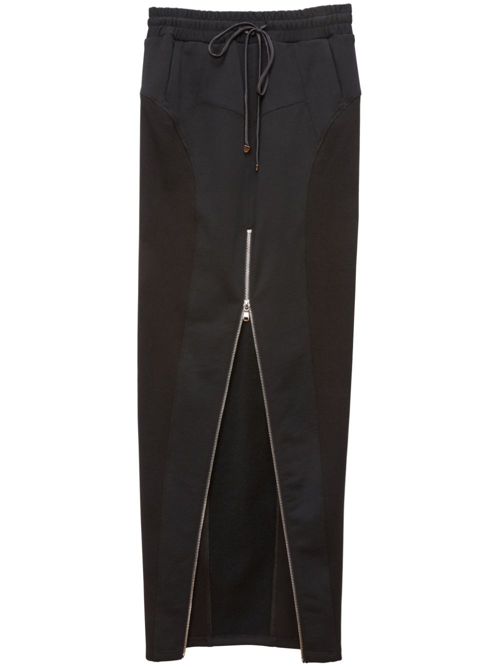 Terry maxi skirt - Black
