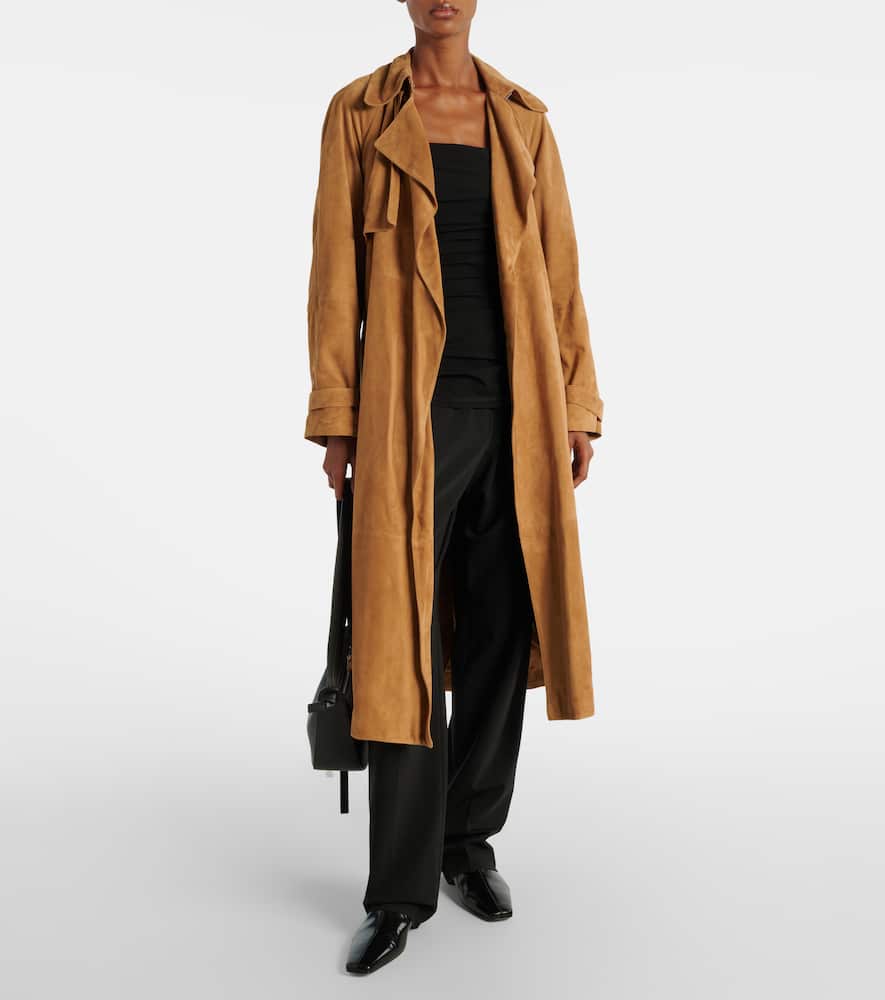 Ramona suede trench coat