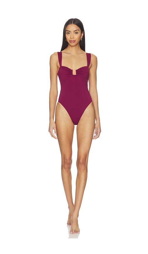 Away That Day Cannes One Piece in Burgundy. - XS also in S, M, L, XL/1X
