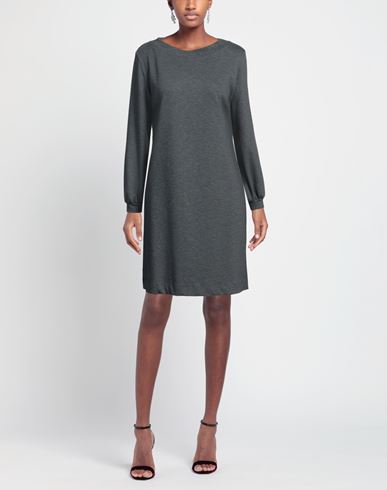 Niū Woman Mini dress Lead Size M Cotton, Polyester, Viscose, Elastane