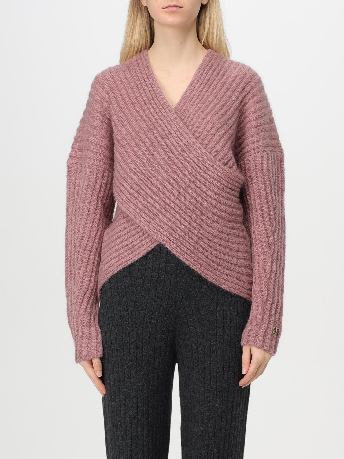 Ribbed-knit jumper - Pink