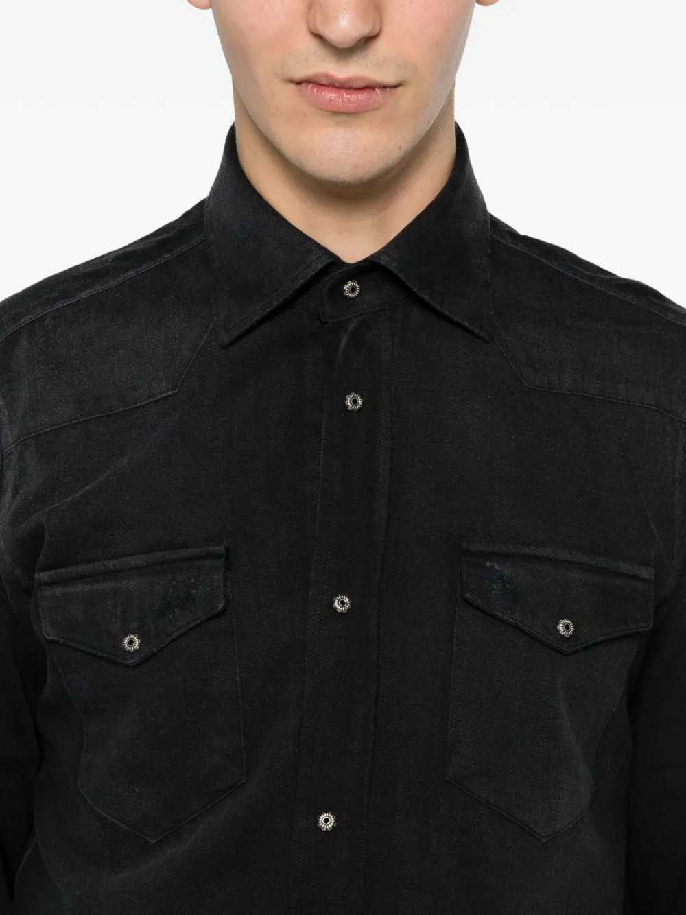 Chemise Sartorio Napoli avec boutons argenté