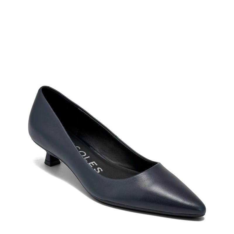 Women's Rana Kitten Heel Pump Shoes (Navy)