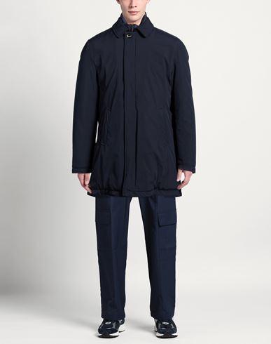 Man Coat Midnight blue Size L Polyester