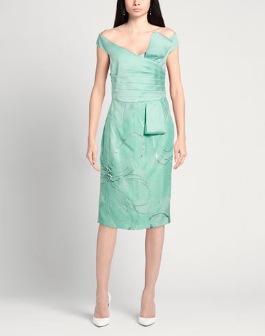 Camilla Milano Woman Midi dress Light green Size 6 Polyester
