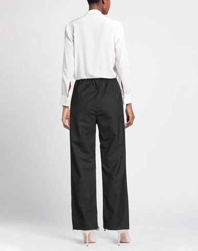 Woman Pants Charcoal Size S Polyester, Wool, Elastane