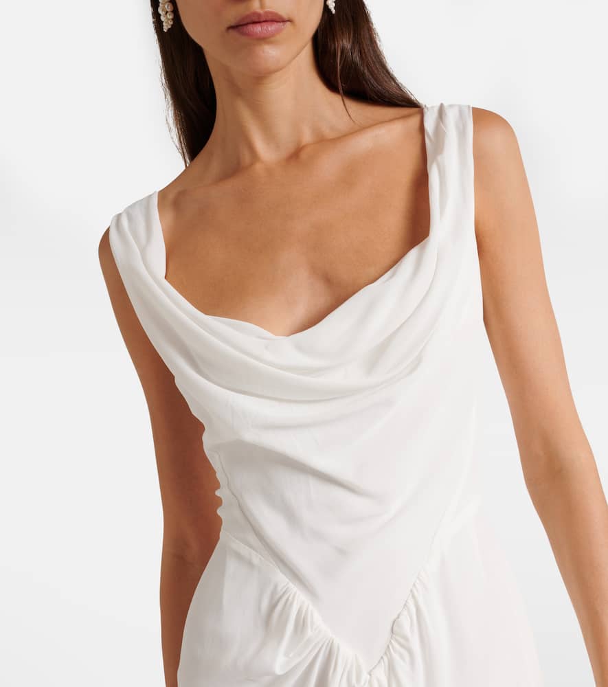 Vivienne Westwood Panther gathered asymmetric maxi dress