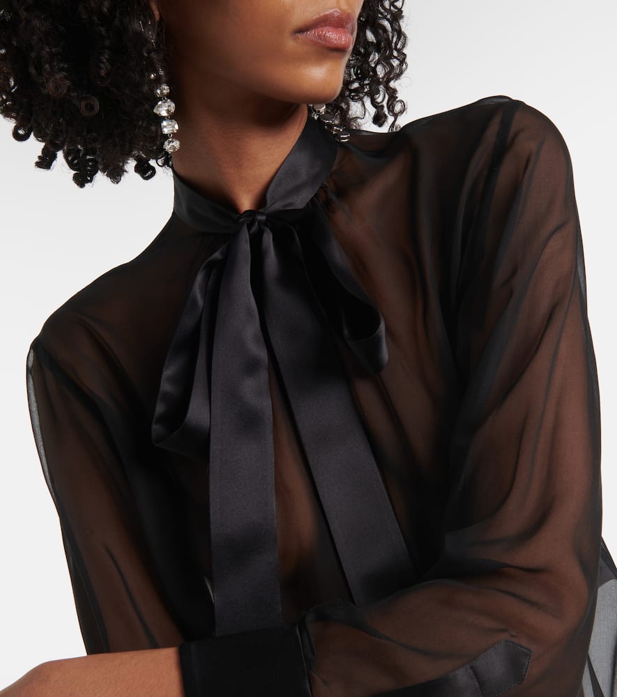Silk chiffon blouse