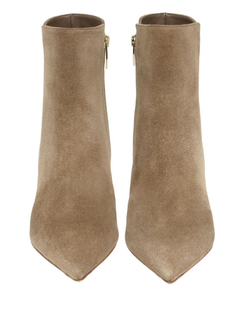 Gianvito Rossi - levy suede ankle boots kitten hee
