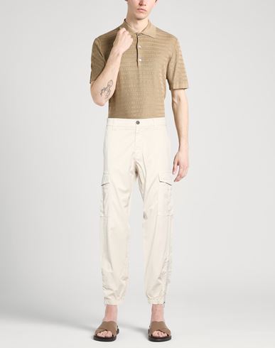Man Pants Beige Size 30 Cotton, Elastane