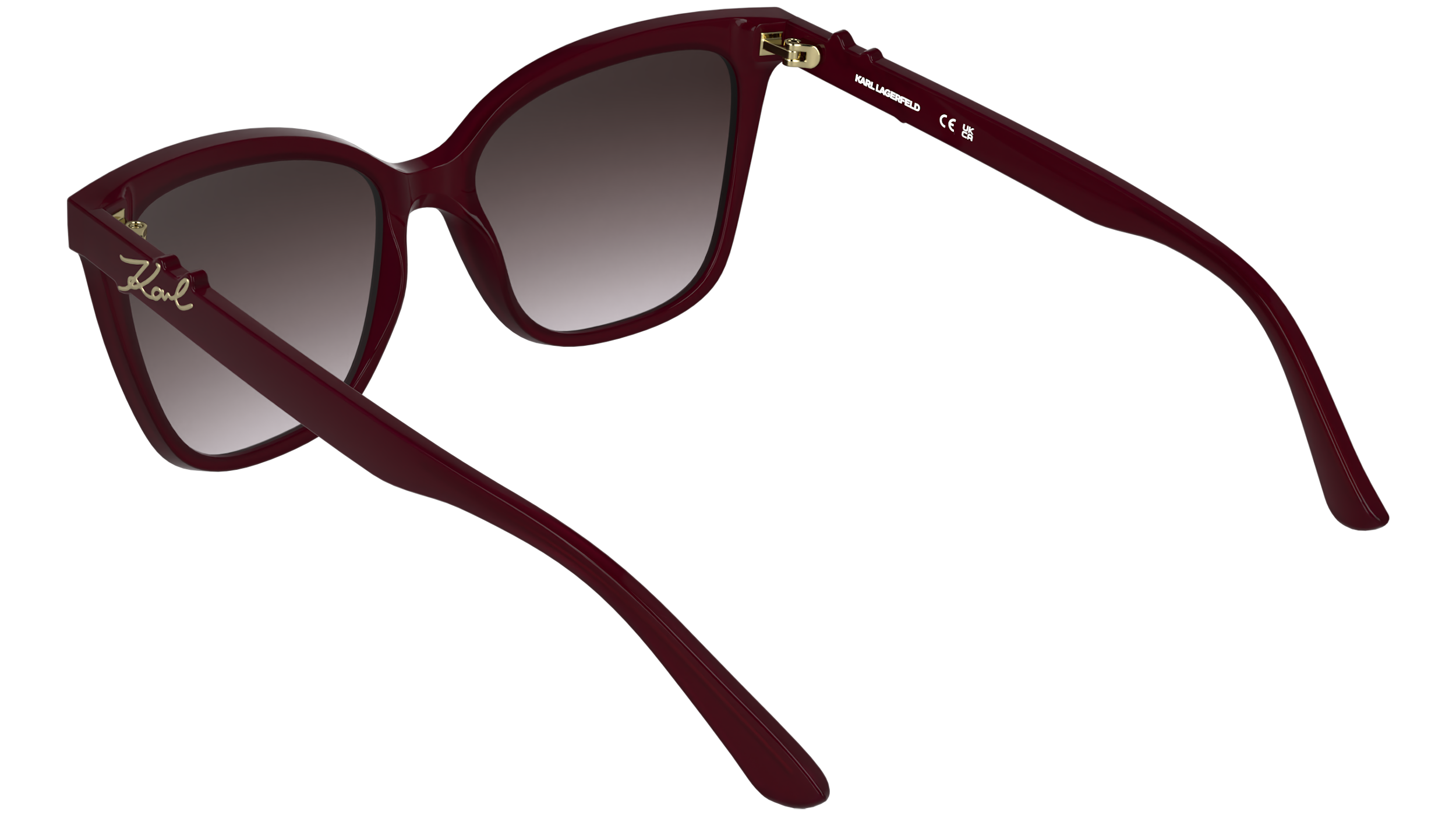 Karl Lagerfeld Vrouw Karl Lagerfeld KL6223S 601 Zonnebrillen Bio-geïnjecteerd Bordeaux Altviool Kwadraat Normaa