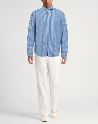 Man Shirt Blue Size 15 ¾ Cotton, Linen