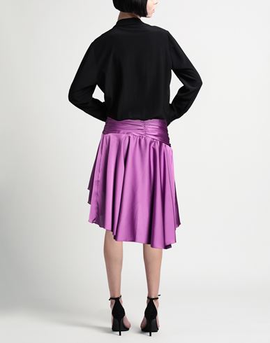 Woman Midi skirt Purple Size 4 Polyamide